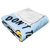 Cartoon Network Johnny Bravo Don'T Touch The Hair Silk Touch Throw Blanket 50x60 Inches - 4 of 4