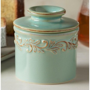 Butter Bell® Crock - Sea Spray Antique Ceramic Butter Keeper, Coastal Vintage Butter Dish for Spreadable Butter Without Refrigeration - 1 of 4