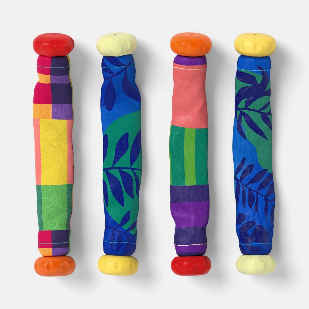 Flexible Dive Stick Set Dive Toys 4pc - Sun Squad™