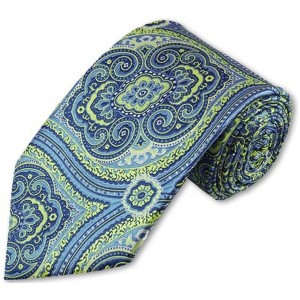 Men's Paisley 3.35 Inch Wide And 58 Inch Long Woven Neckties - 1 of 4