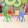 Flash Furniture 4 Pack Plastic Stackable School Chairs with 10.5" Seat Height - image 2 of 4