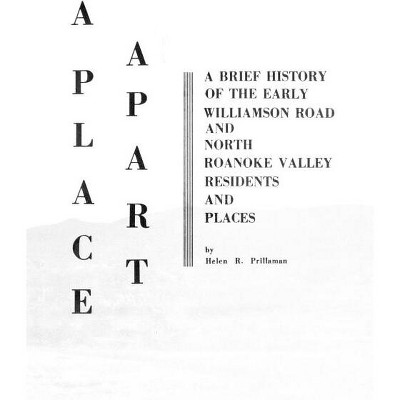 Place Apart - by  Helen R Prillaman (Paperback)