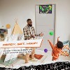 AND1 Over the Door Mini Basketball Hoop: 18x12 Shatterproof Backboard, 2 Mini Basketballs, and Hand Pump Included - Ultimate Indoor Accessory - 2 of 4