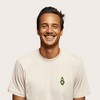 Dalix Robot (Glow in the Dark) Embroidered Relaxed Heavy Soft Cotton T Shirt Mens - 3 of 4