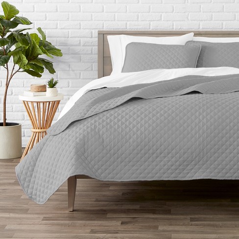 Light Grey Velvet Full/queen Quilt Set - Levtex Home : Target