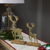 Northlight Reindeer and Fawn Textured Metal Christmas Figures - 10.5" - Gold - Set of 2 - 2 of 4