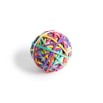 U Brands 275ct Rubber Band Ball Assorted Colors