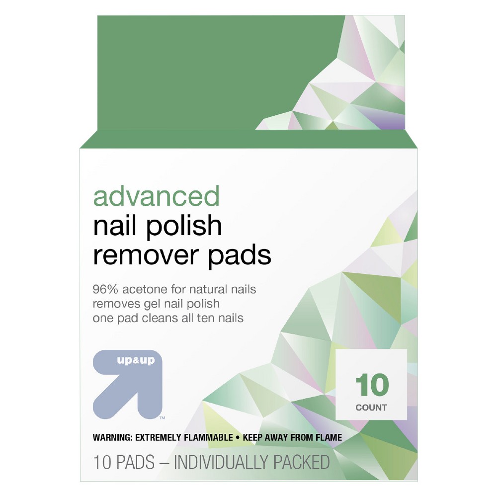 Photos - Manicure Cosmetics Advanced Nail Polish Remover Pads - 10ct - up & up™
