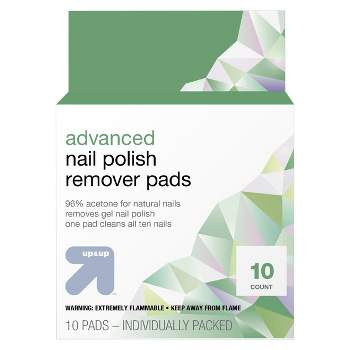 Advanced Nail Polish Remover Pads - 10ct - up & up™