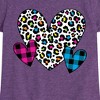 Girls' - Instant Message - Patterned Hearts Fitted Short Sleeve Graphic T-Shirt - 2 of 4