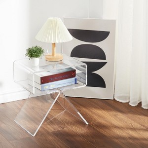 2025 New Update Acrylic Nightstand, Acrylic Side Table, Modern Design Clear Table - 1 of 4