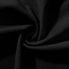 LunaLulinlk Shower Curtain with A Ruffle Hem Black Linen Shower Curtain - 3 of 4