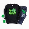 Simply Sage Market Women's Graphic Sweatshirt Lucky Shamrock Disco - 3 of 3