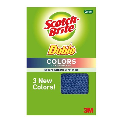 Scotch-Brite Dobie Colors Cleaning Pad - 3ct