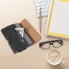 LUXMO Extra Large Horizontal Universal Leather Pouch - Black - 4 of 4