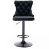 NicBex Dining Chairs Set of 2 Bar Stool Upholstered Chair Swivel Velvet chairs with Backs Comfortable Tufted for Home Pub and Kitchen Island - 2 of 4