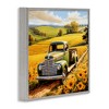 Stupell Industries Truck Through Sunflower Field, Gray, 17" x 17" - 2 of 4