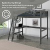 Hillsdale FurnitureTwin Crosswinds Complete Kids' Loft Bed Wirebrush Gray - 4 of 4