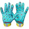 Battle Sports Alien Cloaked Youth Football Gloves - Turqouoise/Green - 3 of 4