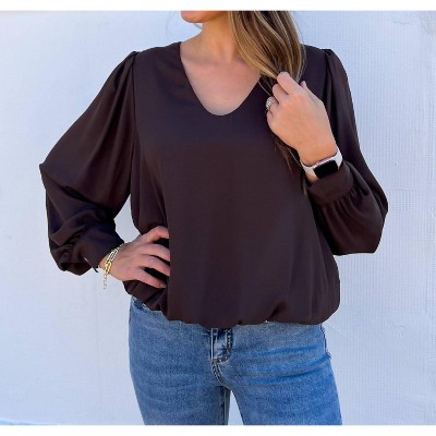 Women's Puff Sleeve Top - Karen Kane