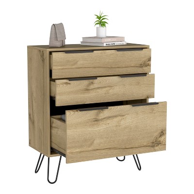 NicBex 30-inch Drawer Dresser for Bedroom,Modern Style Drawers with Hairpin Legs,Dressers for Kids Room,Living Room,Entry and Hallway,Beige
