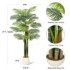 Whizmax Golden Cane Palm Trees - Large Artificial Plants with White Base for Indoor/Outdoor Decor, Living Room, Yard, or Patio - 3 of 4