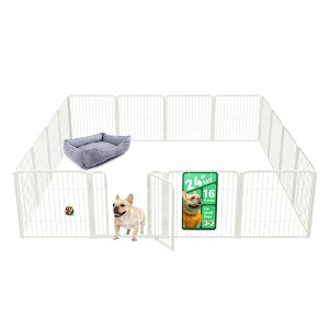 FXW Homeplus Indoor Dog Playpen - Stress-Free and Safe Play,Panels for Puppy and Small Dogs, Black│Patented - 1 of 4
