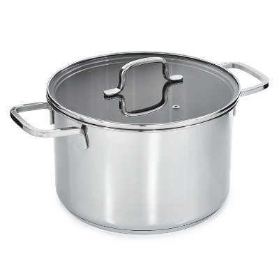 BergHOFF Helix Recycled 18/10 Stainless Steel Stockpots With Glass Lid