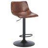 Aelin Adjustable Bar Stool - BST7510 - Brown/Black - Safavieh - 4 of 4