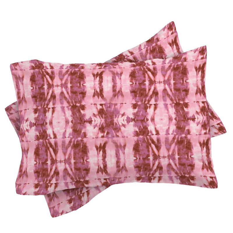 Schatzi Brown Quinn Tie Dye Pink Comforter Set - Deny Designs, 4 of 8