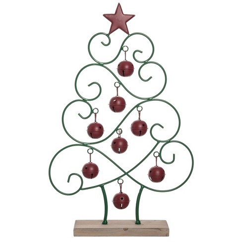 Transpac Metal 18.5 In. Multicolored Christmas Bell Tree Decor ...