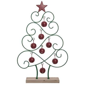 Transpac Metal 18.5 in. Multicolored Christmas Bell Tree Decor