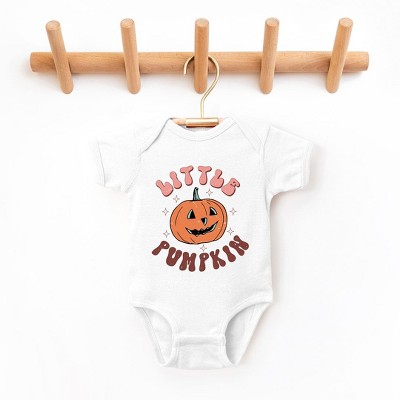 The Juniper Shop Little Pumpkin Retro Baby Bodysuit