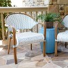 Leisure Made Monticello 3pc Wicker Seating in Blue - 3 of 4