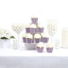 Big Dot of Happiness Purple Stripes - Simple Party Decorations - Party Cupcake Wrappers - Set of 12 - 2 of 4