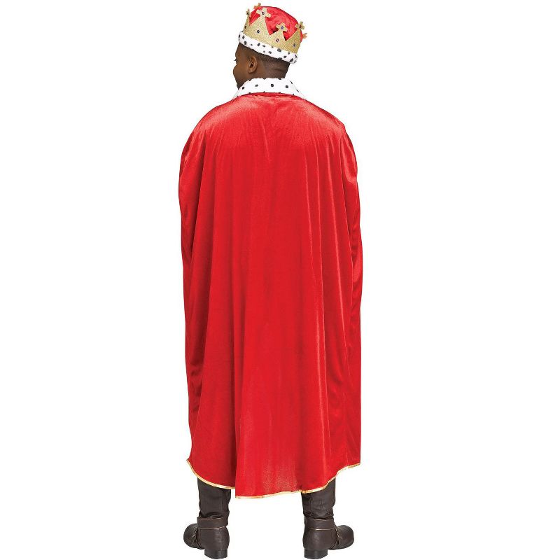 Fun World Red King Robe/Crown Men's Costume, 2 of 3