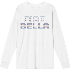 Ciao Bella Adult Crew Neck Long Sleeve Tee - 1 of 2