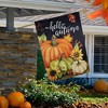 Northlight Pumpkins and Sunflowers Hello Autumn Outdoor Fall Harvest House Flag - 40" x 28" - 2 of 4