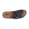 GC Shoes Selly Cross-Strap Flower Comfort Slide Wedge Sandals - 4 of 4