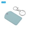 Unique Bargains PU Leather Keychain Fobs with Key Rings for DIY Crafts 4 Pcs - 3 of 4