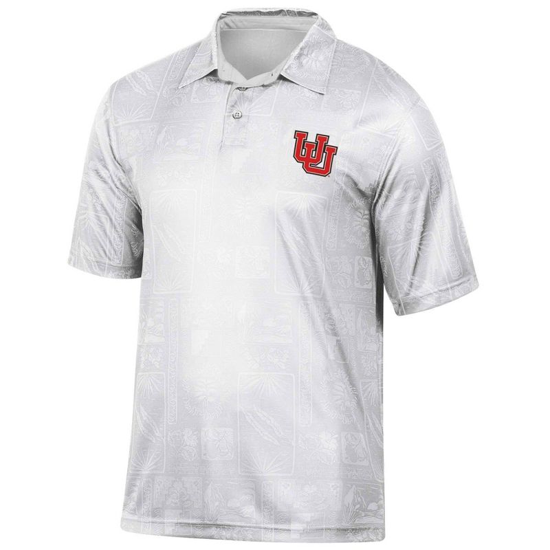 NCAA Utah Utes Men&#39;s Tropical Polo T-Shirt, 1 of 4