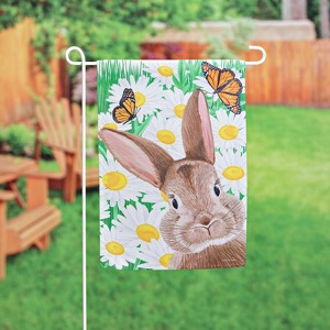 Hello Bunny Suede Garden Flag - 1 of 4