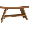35" Serenity ED968 Wide Teak Shower Bench with Shelf - EcoDecors - 4 of 4