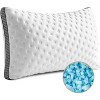 Okak Queen Size Cooling Pillow Set of 2, Memory Foam Pillows with Washable Cover, Cervical Neck Pillow with CertiPUR-US Certified - 2 of 4