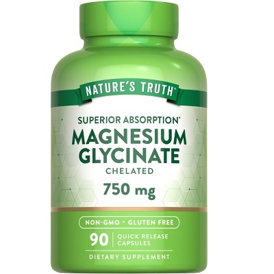 Nature's Truth Magnesium Glycinate | 750mg | 90 Capsules