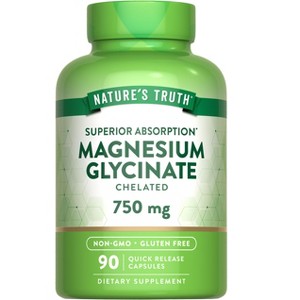 Nature's Truth Magnesium Glycinate | 750mg | 90 Capsules - 1 of 4
