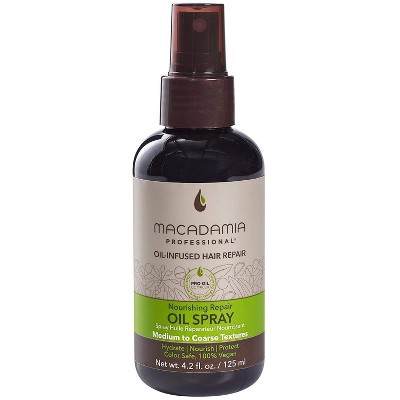 Macadamia Professional Nourishing Moisture Oil Spray (4.2 oz) Lightweight Hydrating Spray for Softness, Shine & Frizz Control