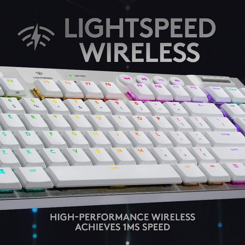 Logitech G915 Tenkeyless LIGHTSPEED Wireless Bluetooth Gaming Keyboard, Mechanical Switches, RGB Backlit, Low-Profile Keys, 3 of 9