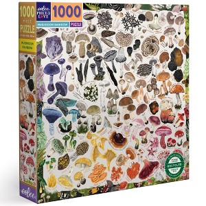 eeBoo: Piece & Love Mushroom Rainbow 1000 Piece Puzzle - 1 of 4