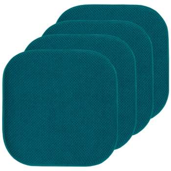 Sweet Home Collection Solid Color U Shaped Memory Foam 17 X 16 Chair  Cushions, Black, 2 Pack : Target